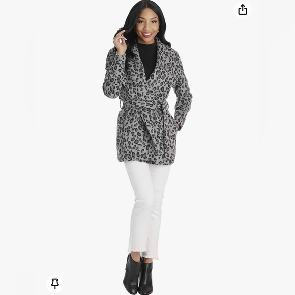 Mud Pie Women's Albany Leopard Coat - Picture 2 of 8